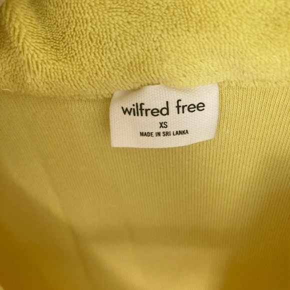 Wilfred Free Terry Chartreuse Button Up Dress - Picture 3 of 3